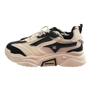 SHEIN Black and White Athletic Shoes